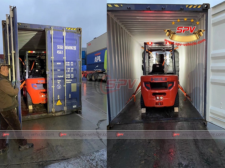 SPV-vehicle 1 Unit of Forklift Loading Into Container at Shanghai Port to Djibouti